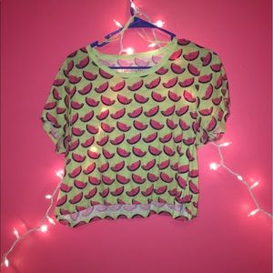 Cropped Watermelon Shirt